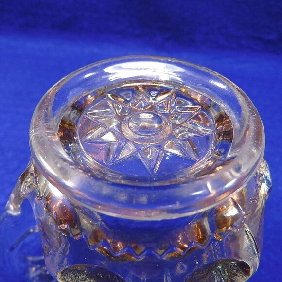 Small King's Crown Thumbprint Creamer Gold Accents 3.75" - Picture 6 of 6